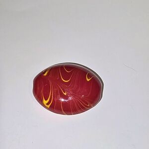 Red and Yellow Swirl Stone